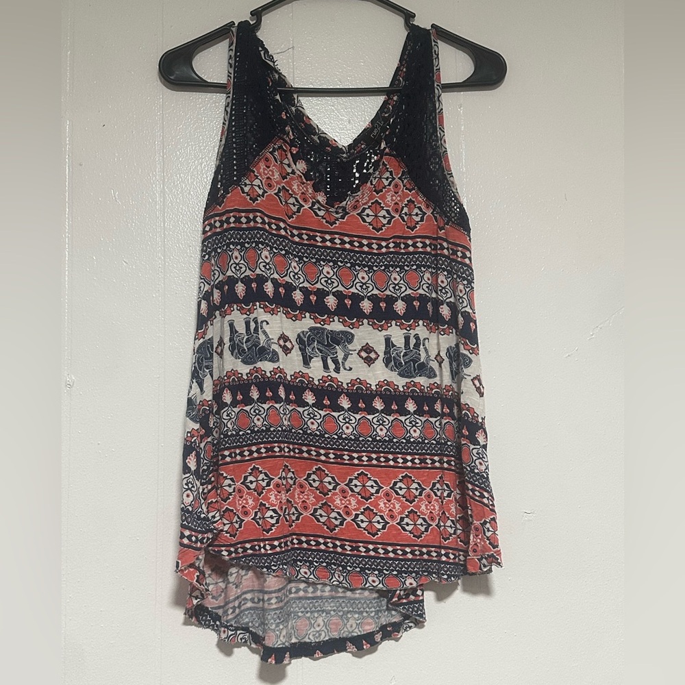 BOHO Rue21 elephant print tank